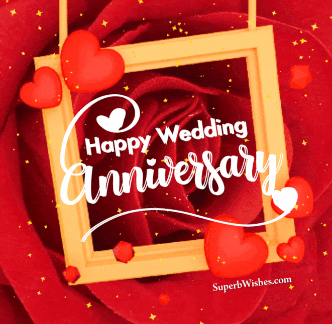 Best Happy Wedding Anniversary GIF For E-Card 