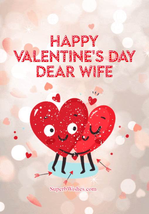 Happy Valentine's Day Dear Wife Animated GIF