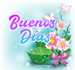 Buenos Días GIF Video Con Flores