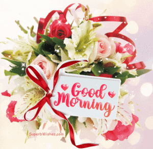 Good Morning With Creative Greeting Card GIF