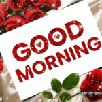 Good Morning GIF With Red Flowers