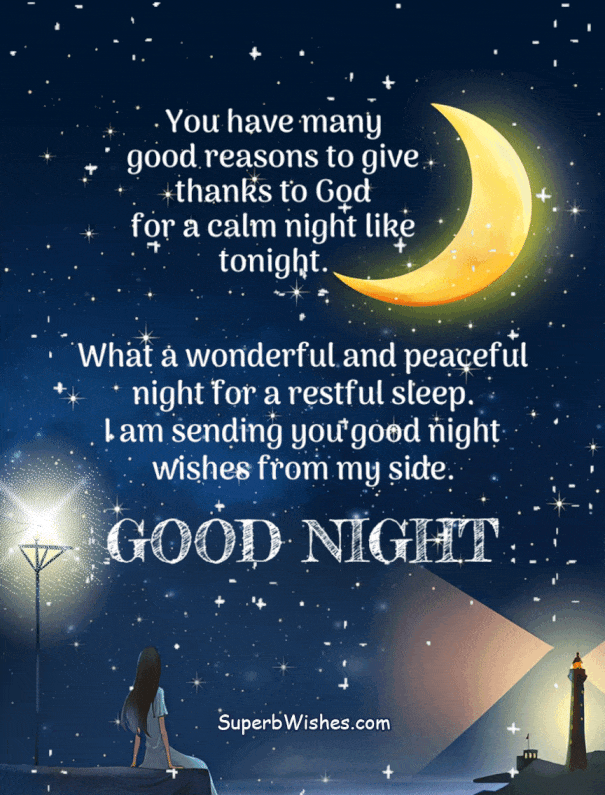 good night greetings animated
