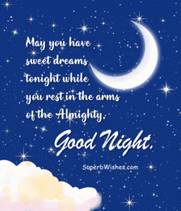 Wishing a good night quotes animated GIF