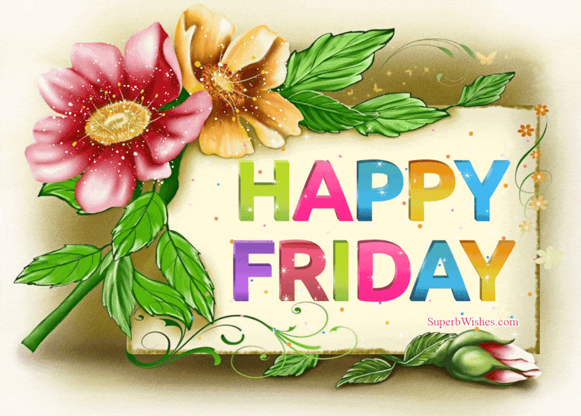 Beautiful Happy Friday Animated GIF