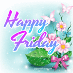 Happy Friday GIF Video With Flowers