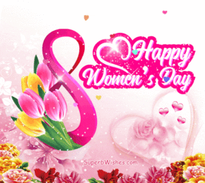Happy Women's Day animated GIF Image
