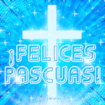 Imagen GIF animado de Felices Pascuas religiosas