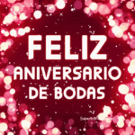 Fantástico Feliz Aniversario de Bodas GIF