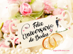 Feliz Aniversario de Bodas Tarjeta Animado GIF