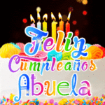 Pastel de Cumpleaños Con Velas GIF - Feliz Cumpleaños, Abuela