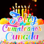 Pastel de Cumpleaños Con Velas GIF - Feliz Cumpleaños, Cuñada