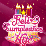 Pastel de Cumpleaños Con Velas de Colores GIF - Feliz Cumpleaños, Hija