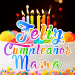 Pastel de Cumpleaños Con Velas GIF - Feliz Cumpleaños, Mamá