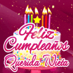 Pastel de Cumpleaños Con Velas de Colores GIF - Feliz Cumpleaños, Nieta