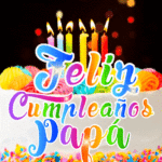 Pastel de Cumpleaños Con Velas GIF - Feliz Cumpleaños, Papá