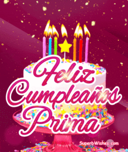 Pastel de Cumpleaños Con Velas de Colores GIF - Feliz Cumpleaños, Prima