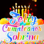 Pastel de Cumpleaños Con Velas GIF - Feliz Cumpleaños, Sobrina