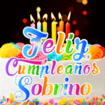 Pastel de Cumpleaños Con Velas GIF - Feliz Cumpleaños, Sobrino