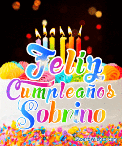 Pastel de Cumpleaños Con Velas GIF - Feliz Cumpleaños, Sobrino