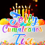 Pastel de Cumpleaños Con Velas GIF - Feliz Cumpleaños, Tía