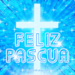 Feliz Pascua Con Cruz GIF