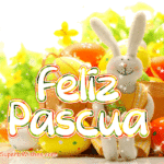 Feliz Pascua Tarjeta de felicitación animado Imagen GIF