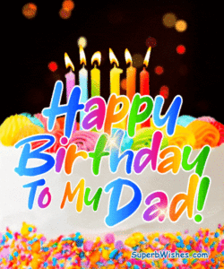 Birthday Cake With Candles GIF - Happy Birthday To My Dad!