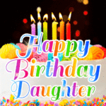 Birthday Cake With Candles GIF - Happy Birthday, Daughter!