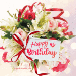 Happy Birthday With Creative Greeting Card GIF