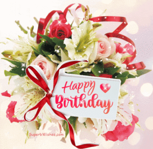 Happy Birthday With Creative Greeting Card GIF