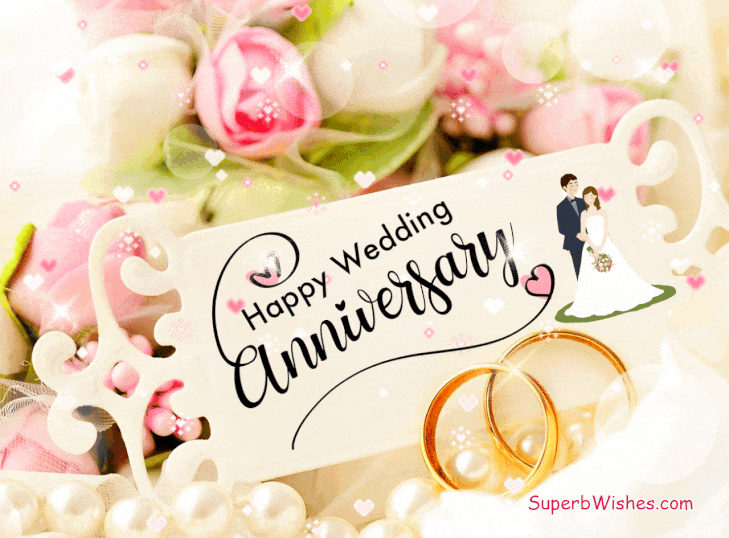 Happy Wedding Anniversary Card Animated GIF