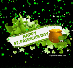 Happy St. Patrick's day Pot Of Gold GIF