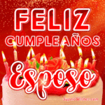 Delicado Pastel de Cumpleaños GIF - Feliz Cumpleaños, Esposo