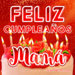 Delicado Pastel de Cumpleaños GIF - Feliz Cumpleaños, Mamá