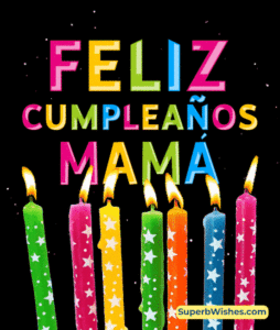 Velas de Cumpleaños En Colores Arco Iris GIF - Feliz Cumpleaños, Mamá