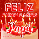 Delicado Pastel de Cumpleaños GIF - Feliz Cumpleaños, Papá