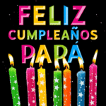 Velas de Cumpleaños En Colores Arco Iris GIF - Feliz Cumpleaños, Papá