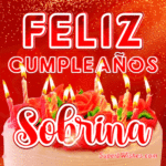 Delicado Pastel de Cumpleaños GIF - Feliz Cumpleaños, Sobrina