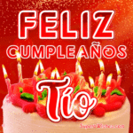 Delicado Pastel de Cumpleaños GIF - Feliz Cumpleaños, Tío