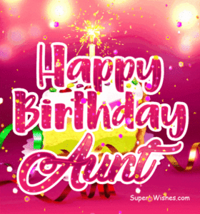 Birthday Cake Slice Sparkler Candle GIF - Happy Birthday, Aunt