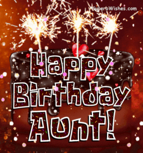 Sparkling Chocolate Drip Cake GIF - Happy Birthday, Aunt!