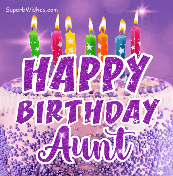 Pink Floral Birthday Cake Happy Birthday Aunt 