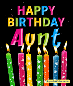 Birthday Candles In Rainbow Colors GIF - Happy Birthday, Aunt