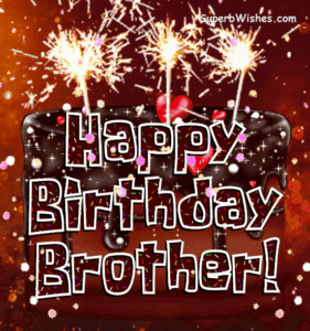 Sparkling Chocolate Drip Cake GIF - Happy Birthday, Brother!