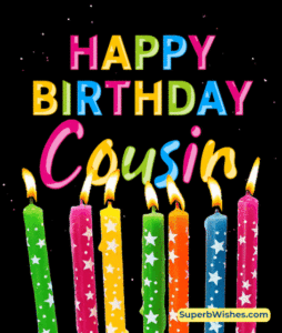 Birthday Candles In Rainbow Colors GIF - Happy Birthday, Cousin