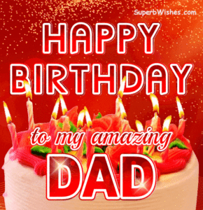 Delicate Birthday Cake GIF - Happy Birthday, Dad