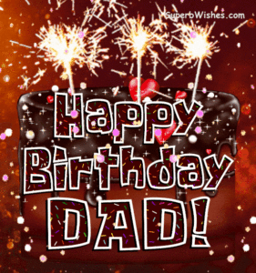 Sparkling Chocolate Drip Cake GIF - Happy Birthday, Dad!