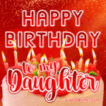 Delicate Birthday Cake GIF - Happy Birthday, Daughter