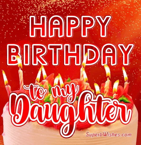 Delicate Birthday Cake GIF - Happy Birthday, Daughter