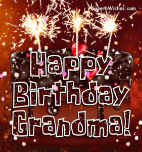 Sparkling Chocolate Drip Cake GIF - Happy Birthday, Grandma!